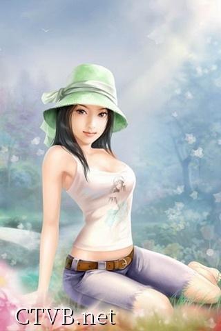 手绘美女 (44)