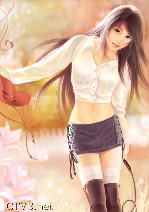 手绘美女 (22)