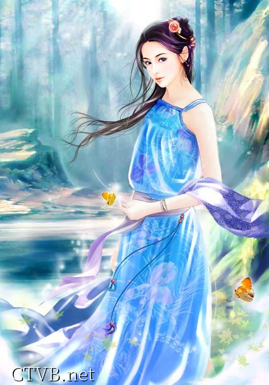 手绘美女 (2)