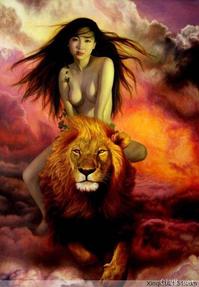 美腿走光 - 人体艺术之女人与老虎 - 8.jpg