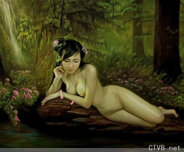 美腿走光 - 人体艺术之女人与老虎 - 13.jpg