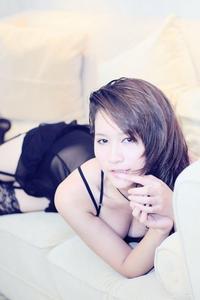 美腿车模 - 美女车模小乔黑色吊带丝袜诱惑 - 7.jpg