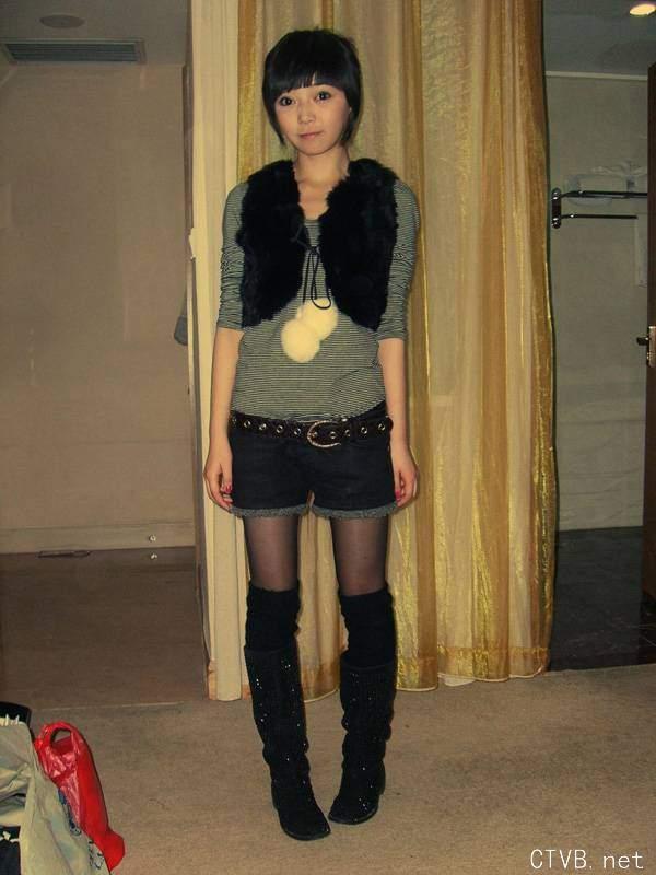 美腿丝袜 - 上海時尚小妞的黑絲黑靴 - 8.jpg