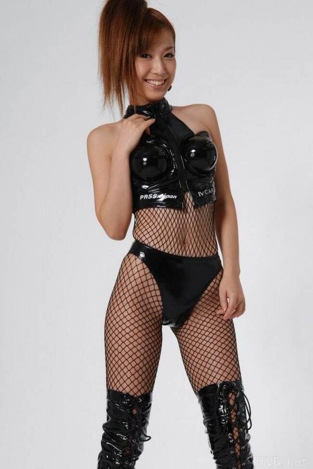 美腿丝袜 - 性感mm网眼袜皮胸罩写真 - 18.jpg