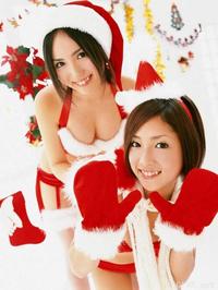 美腿丝袜 - 大波mm白丝袜圣诞装写真 - 18.jpg