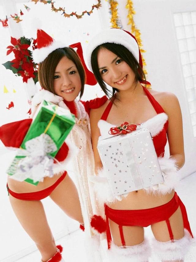 美腿丝袜 - 大波mm白丝袜圣诞装写真 - 24.jpg