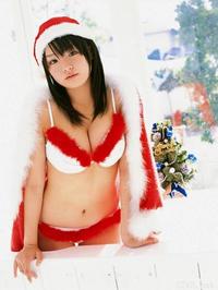 美腿丝袜 - 大波mm白丝袜圣诞装写真 - 6.jpg