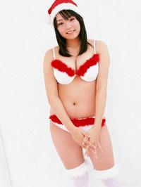 美腿丝袜 - 大波mm白丝袜圣诞装写真 - 15.jpg