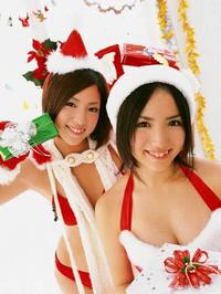 美腿丝袜 - 大波mm白丝袜圣诞装写真 - 7.jpg