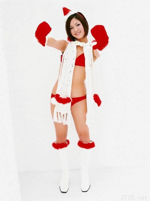 美腿丝袜 - 大波mm白丝袜圣诞装写真 - 22.jpg