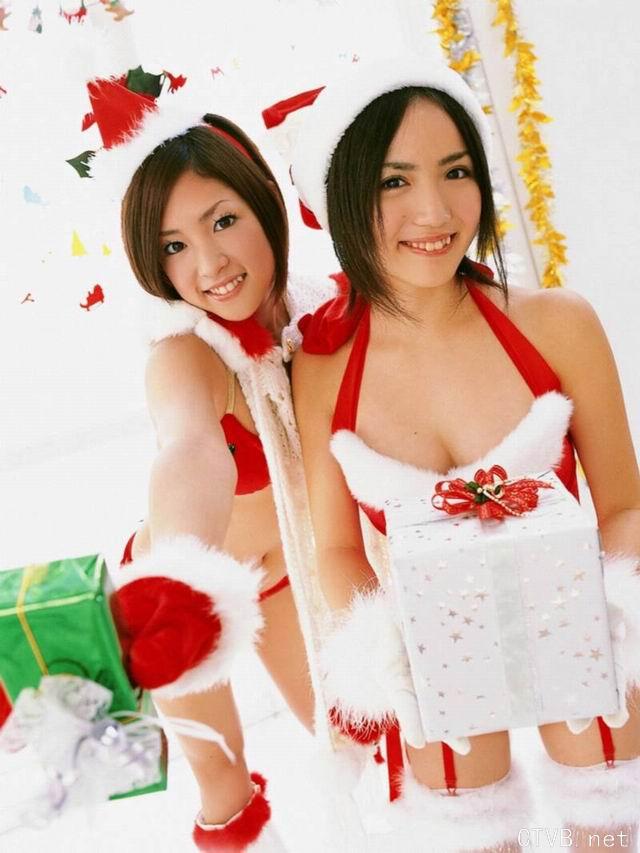 美腿丝袜 - 大波mm白丝袜圣诞装写真 - 21.jpg