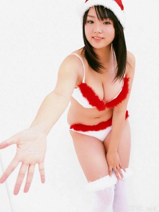 美腿丝袜 - 大波mm白丝袜圣诞装写真 - 5.jpg