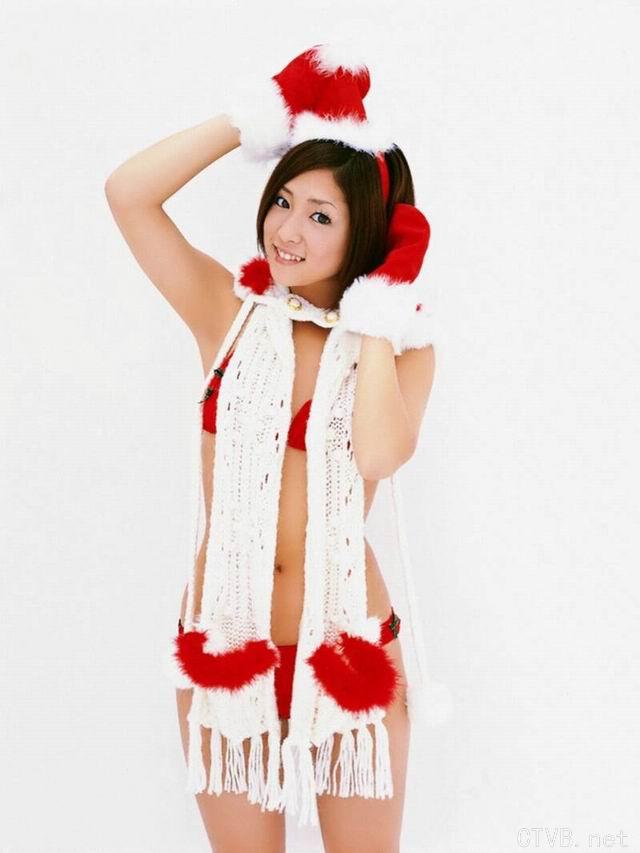 美腿丝袜 - 大波mm白丝袜圣诞装写真 - 9.jpg