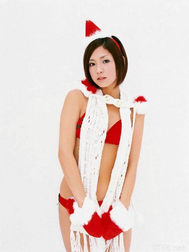 美腿丝袜 - 大波mm白丝袜圣诞装写真 - 17.jpg