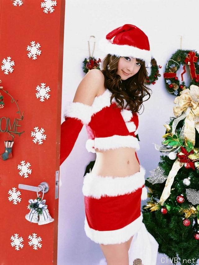 美腿丝袜 - 大波mm白丝袜圣诞装写真 - 26.jpg