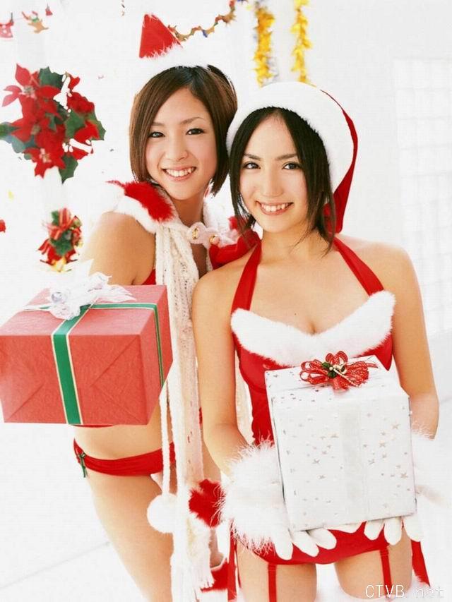 美腿丝袜 - 大波mm白丝袜圣诞装写真 - 23.jpg