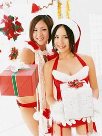 美腿丝袜 - 大波mm白丝袜圣诞装写真 - 23.jpg