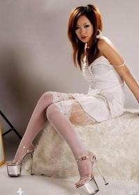 美腿丝袜 - 水晶高跟白蕾丝美腿 - 1.jpg