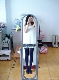 美腿丝袜 - 女朋友性感蓝丝袜 - 1.jpg