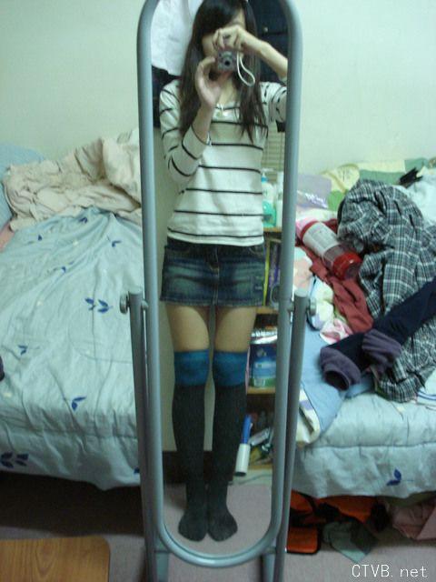 美腿丝袜 - 女朋友性感蓝丝袜 - 4.jpg