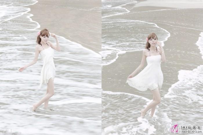 淡淡的记忆 海边玩耍的女孩-19c.jpg